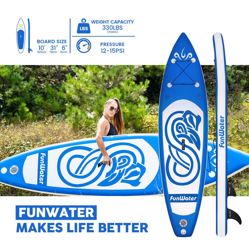 Rainbow Snake 10′ Stand Up Paddle Board
