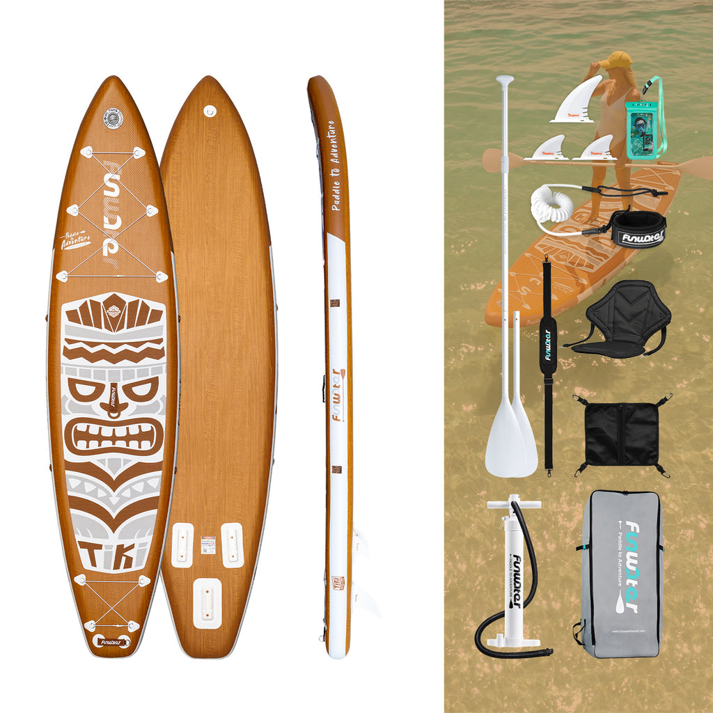 Retro TIKI 10′6" Paddle Board Gonflable