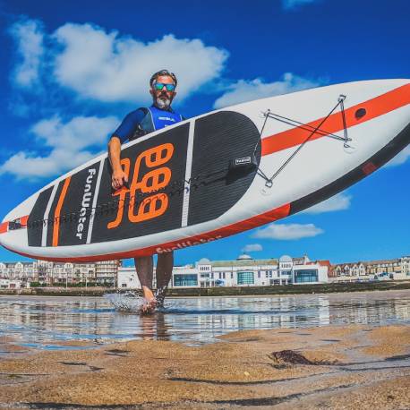 Funwater paddle gonflable pas cher with gentleman