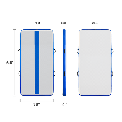 Tuxedo Sailor Inflatable Gymnastics Tumbling Mat Air - Blue