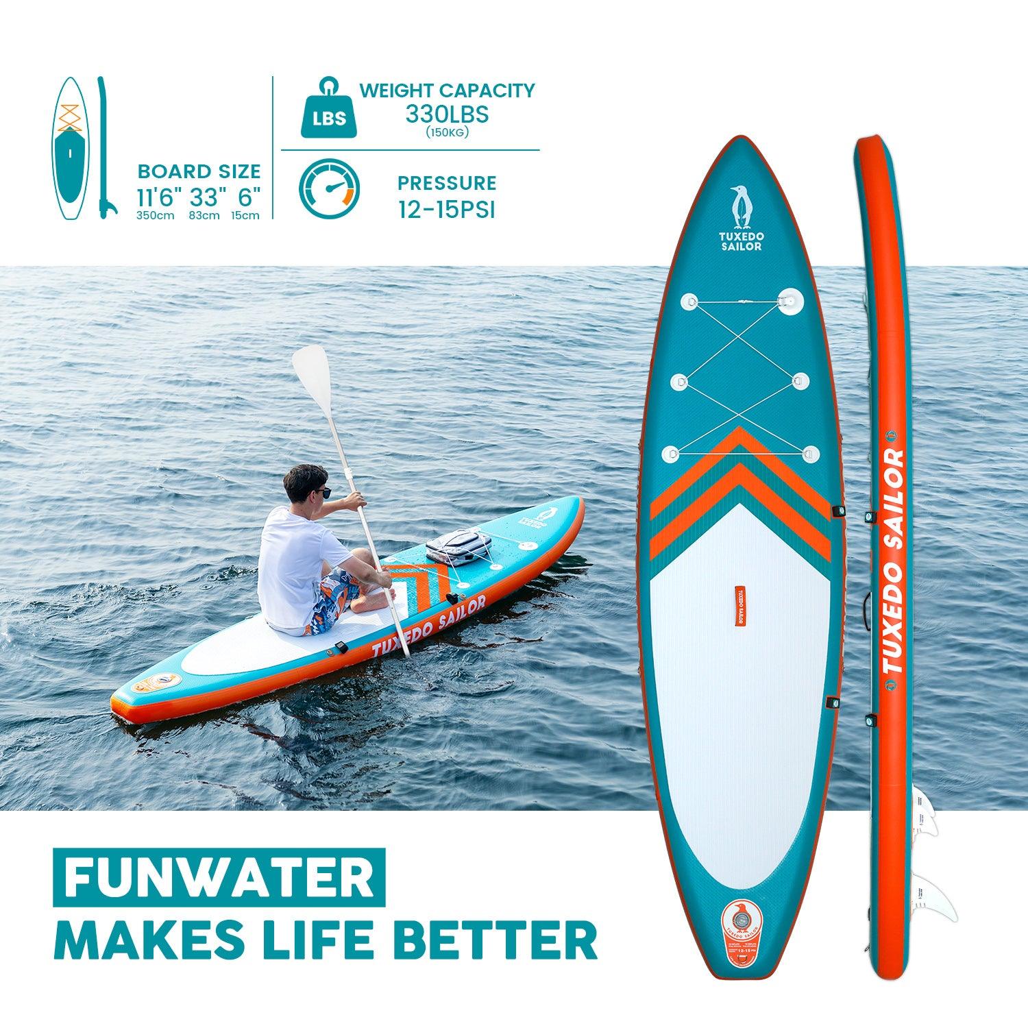 Tuxedo Sailor Stand Up Paddle Board 320cm - Inflatable Mit Zubehör