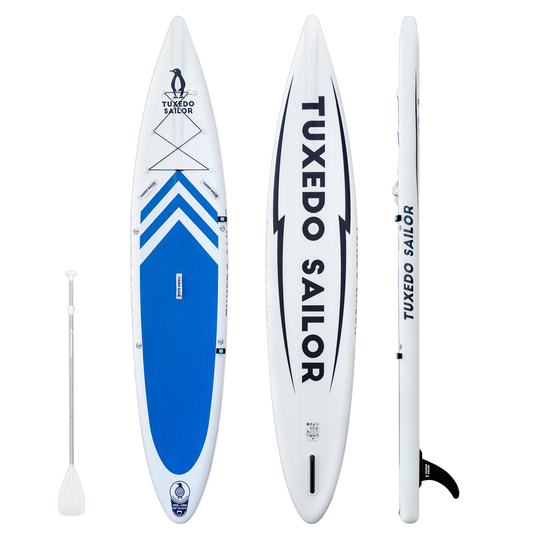Funwater inflatable stand up paddle board  racing blue board Arrow 12‘6“ outdoor water sports for summer holiday