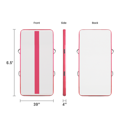 Tuxedo Sailor Inflatable Gymnastics Tumbling Mat Air - Pink