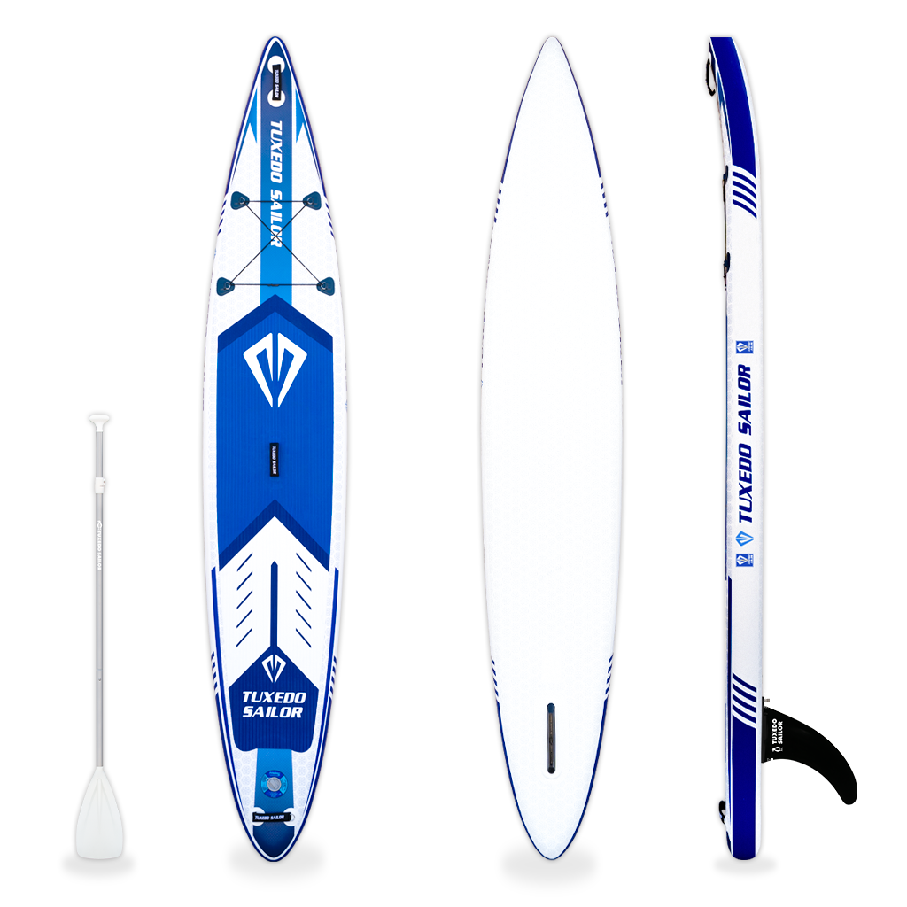 funwater racing stand up paddle with 1 fin 12'6" high quality and larger friction for surfer